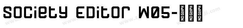 Society Editor W05字体转换
